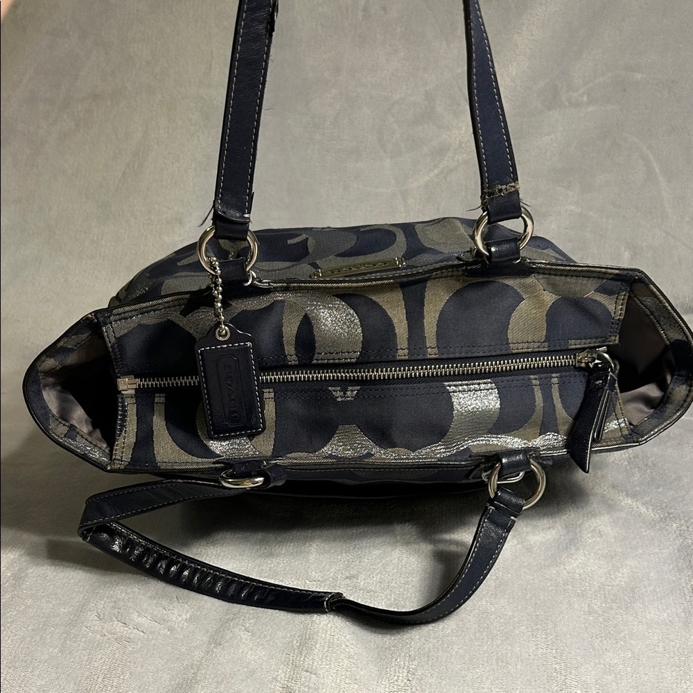 Coach D1260-F19664 Blue and Gray Tote Bag - Picture 6 of 12